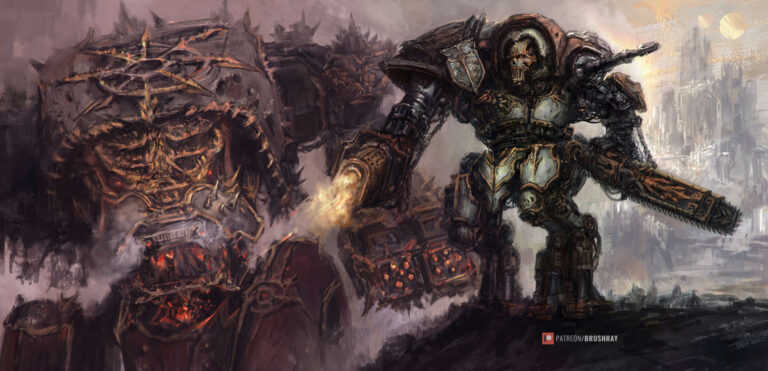 Titans of 40K by Dmitry Brushray 