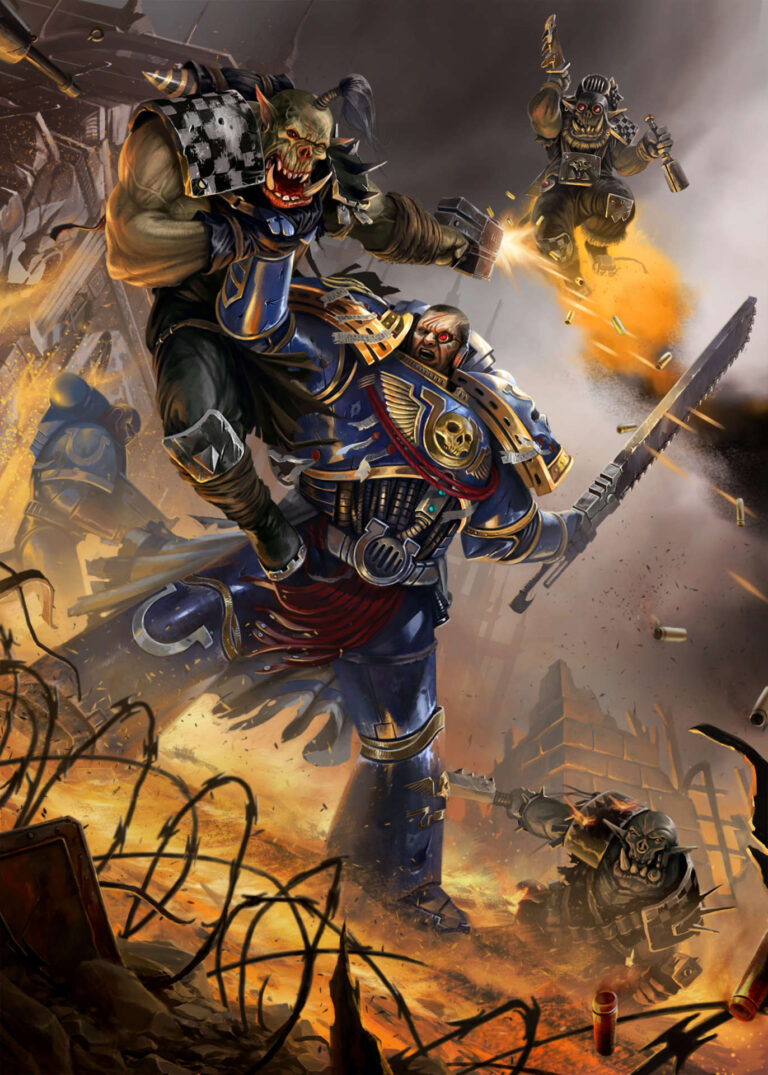 Ultramarine vs Orks by David Alvarez 