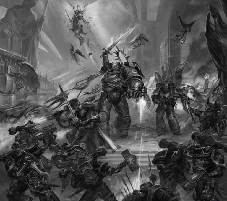 Ultramarines vs Black Legion by Ruslan Korovkin 