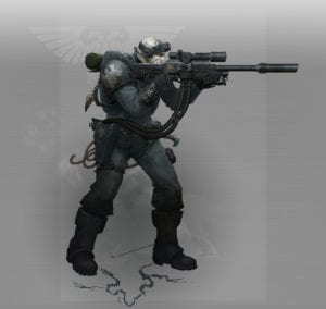 Space Marine Scout by Ted Beargeon