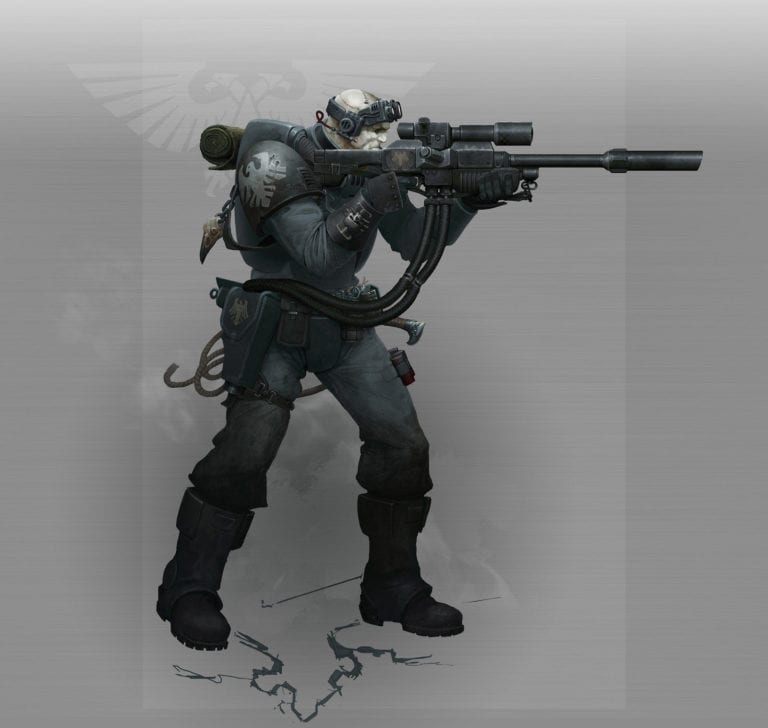 Space Marine Scout by Ted Beargeon 