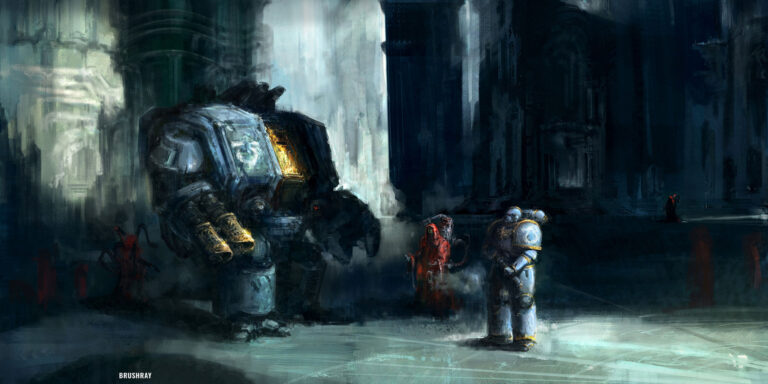 Ultramarine Dreadnought by Dmitry Brushray 
