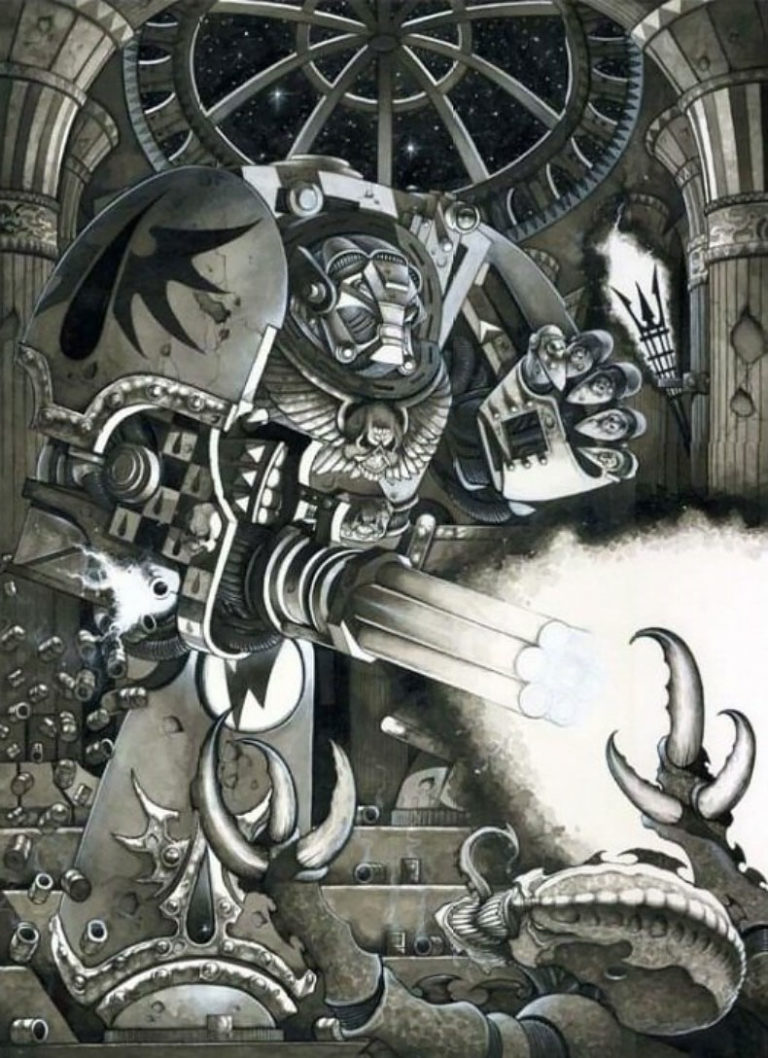 Blood Angel vs Genestealer by Wayne England
