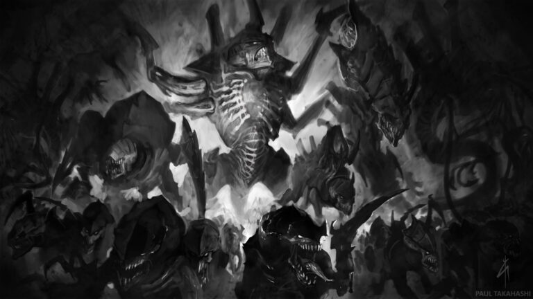 Tyranid Swarm by Paul Takahashi 