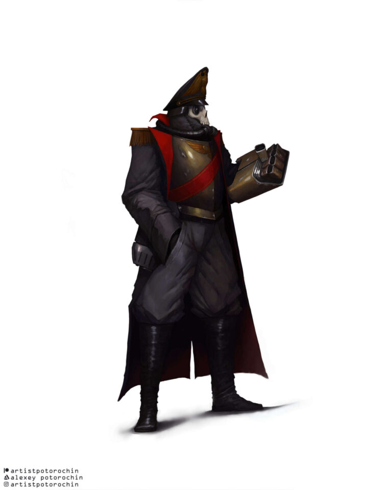 Death Korps of Krieg Commissar by Alexey Potorochin 