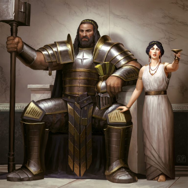 Perturabo and Calliphone by Elijah ArhPriest 