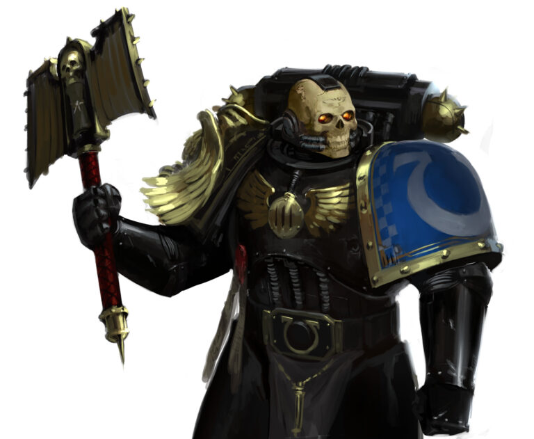 Ultramarines Chaplain by George Earl Abalayan 