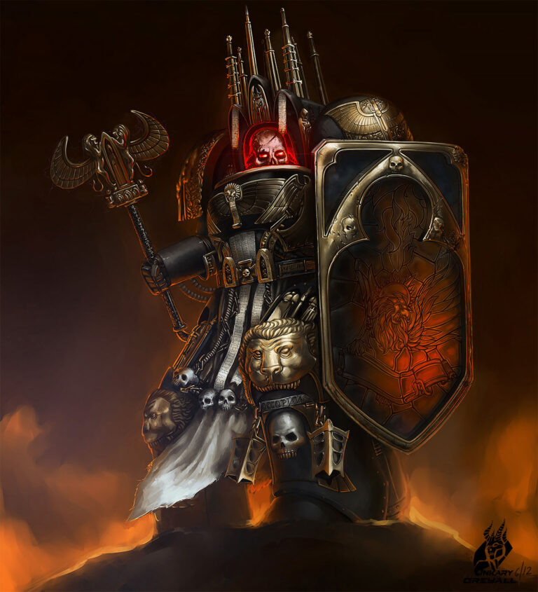 Dark Angels Chaplain by Inkary 