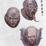 Genestealer Headshots by Toni Justamante Jacobs (ARTOFJUSTAMAN | just_a_man_t)