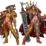 Primarch Pinups Angron by David Haire (Trollfeetwalker | Falabaloo | VisDave | dhaireart)