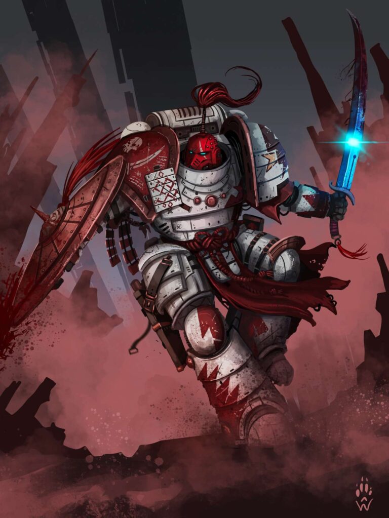 White Scars Blade Guard by Wolfdawg Art 
