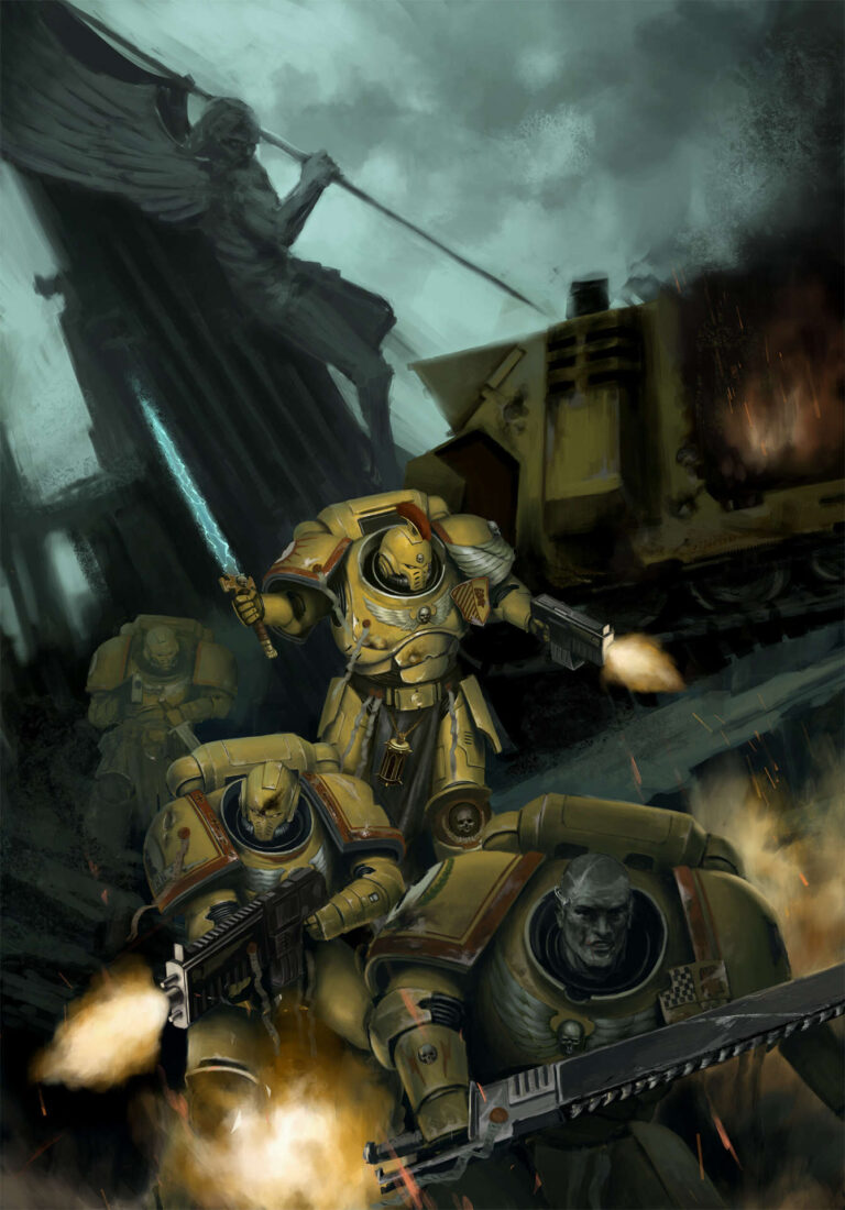 Imperial Fists Primaris by Andrey Nyarl 