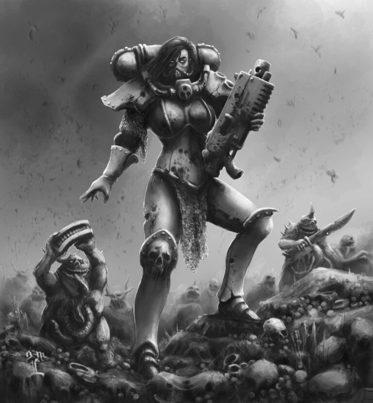 Nurgle Blessed Sister of Battle by Olli-Markus Latvala Nurgle Blessed Sister of Battle by Olli-Markus Latvala