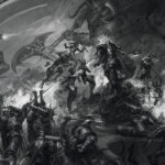 Ultramarines vs Khorne Army by Ruslan Korovkin (korovkinruslan)
