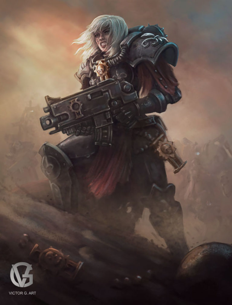 Adepta Sororitas by Victor G. Art 