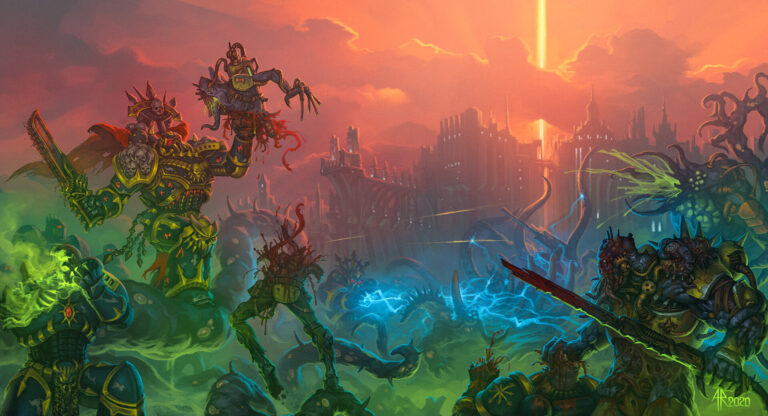 Black Legion vs Death Guard by Handflammen Werfer