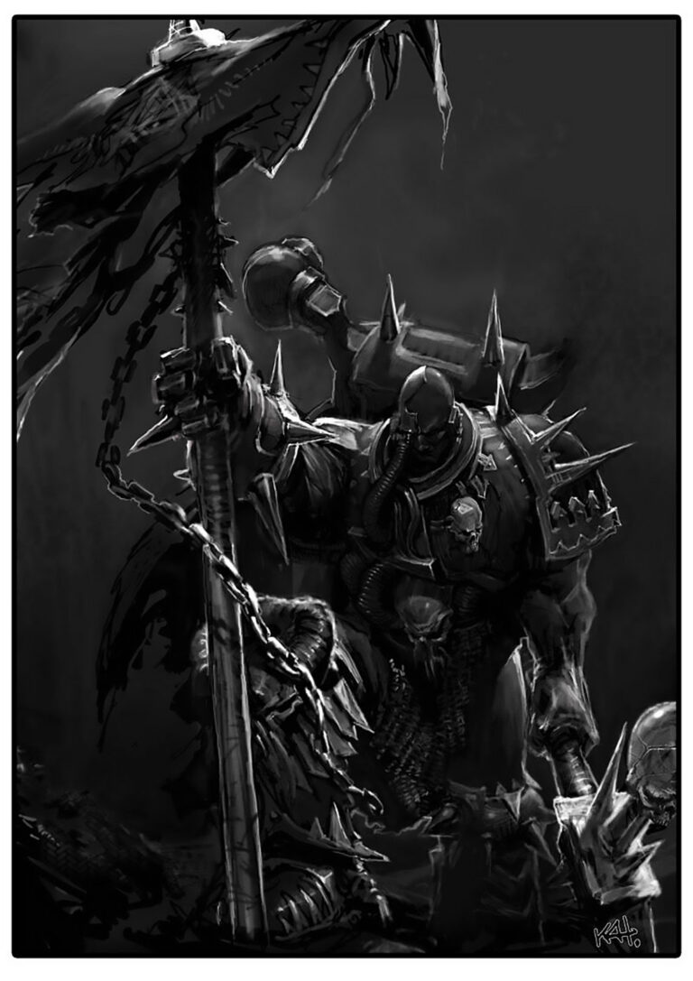 Chaos Space Marine by Anton Kokarev 