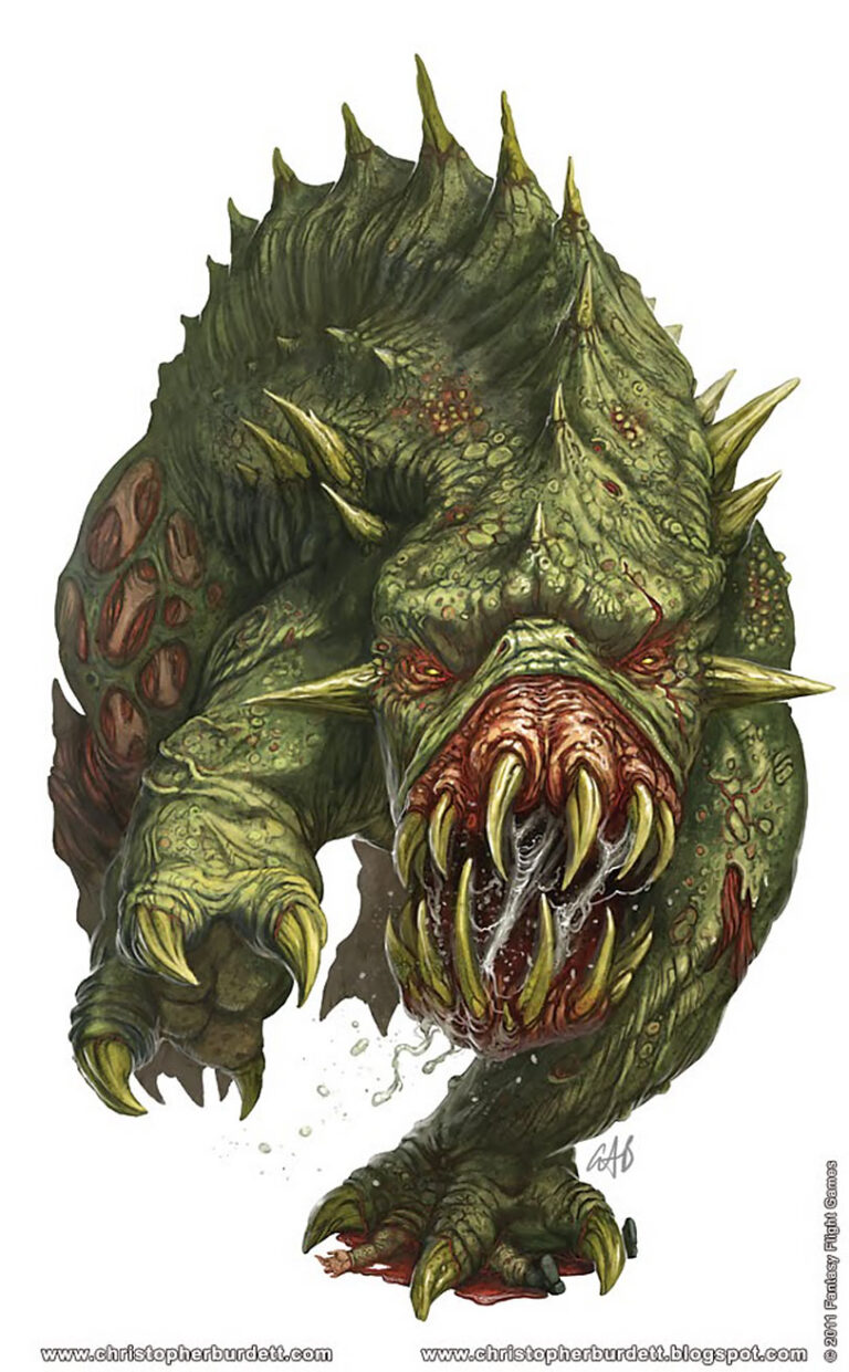 Giant Spined Chaos Beast by Christopher Burdett 