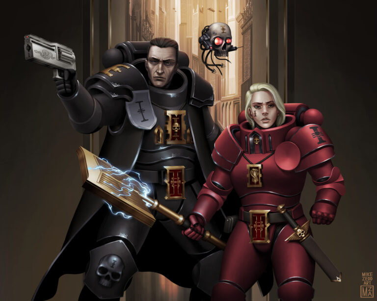 Inquisitor Crowl and Interrogator Spinoza by Mike Zhang 