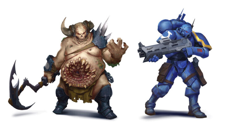 Nurgle & Ultramarine by Brian Deakin 
