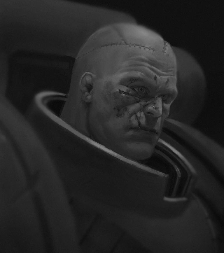Space Marine Portrait by Giacomo Marzona 