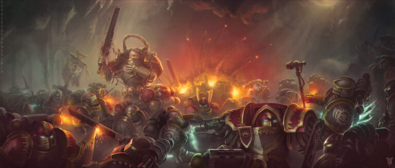 Space Marine Massacre by Igor Postovgar