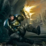 Space Marine Scout by Nicholas Gregory