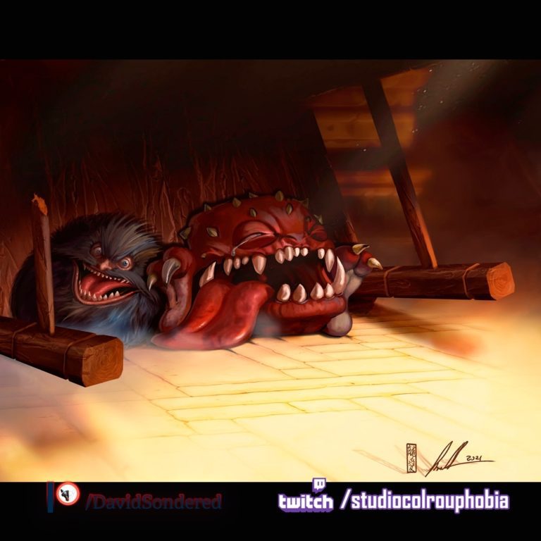 Squig and a Fizzgig by David Sondered 