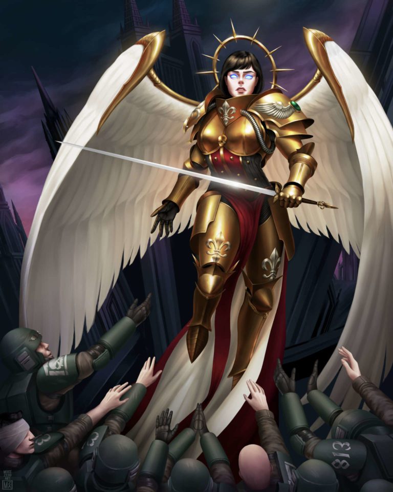 Saint Celestine on Cadia by Mike Zhang 
