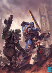 Space Marine vs Ork by Biagio D'Alessandro