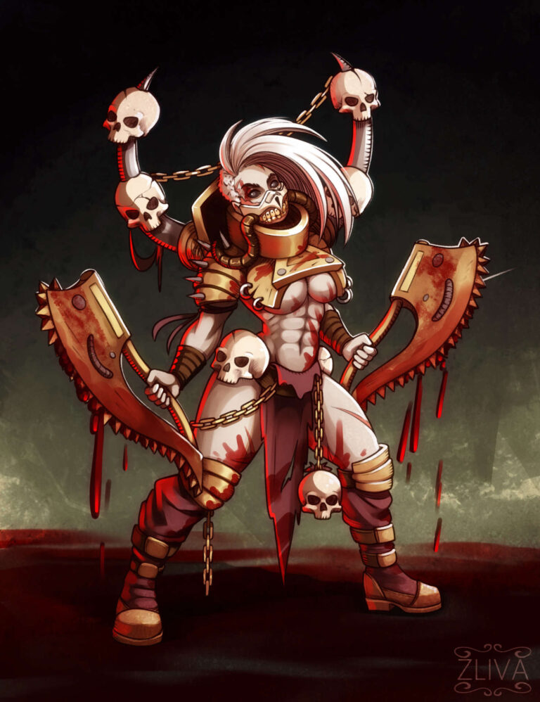 Female Corpse Grinder by Tamara Husarieva Female Corpse Grinder by Tamara Husarieva