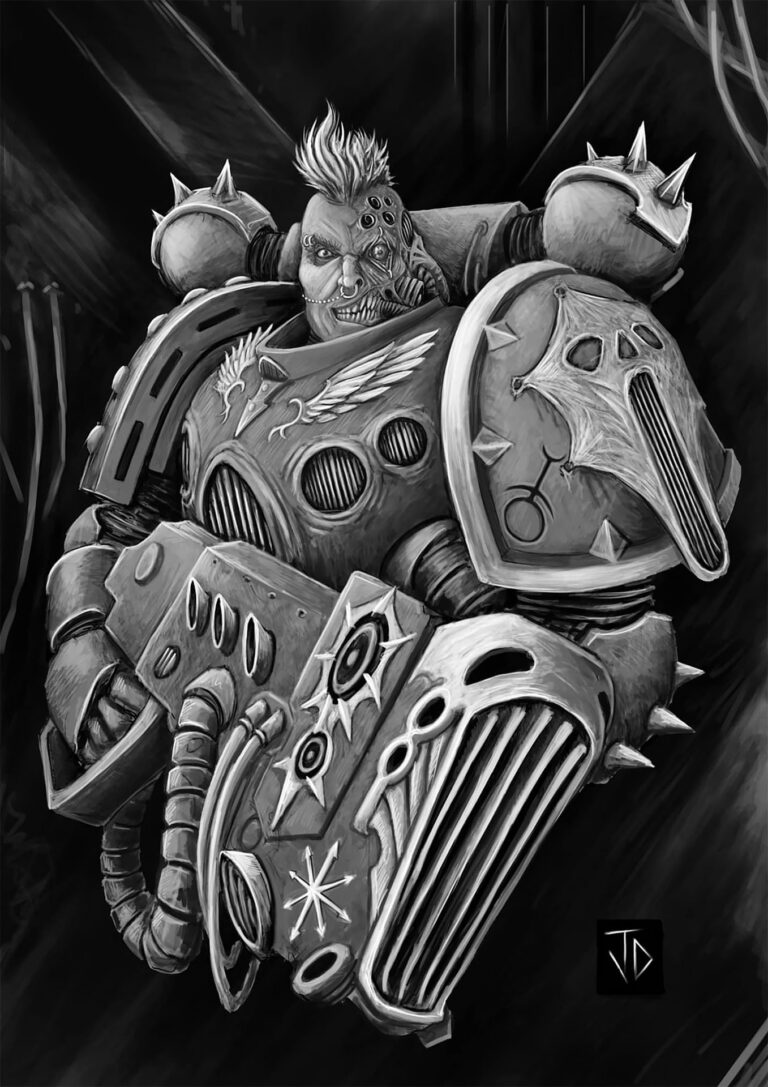 Noise Marine of Slaanesh by Jaime Dávila 
