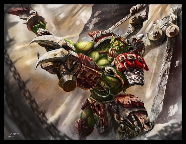 Ork Big Warboss Skybasta by Yugin Maffioli 