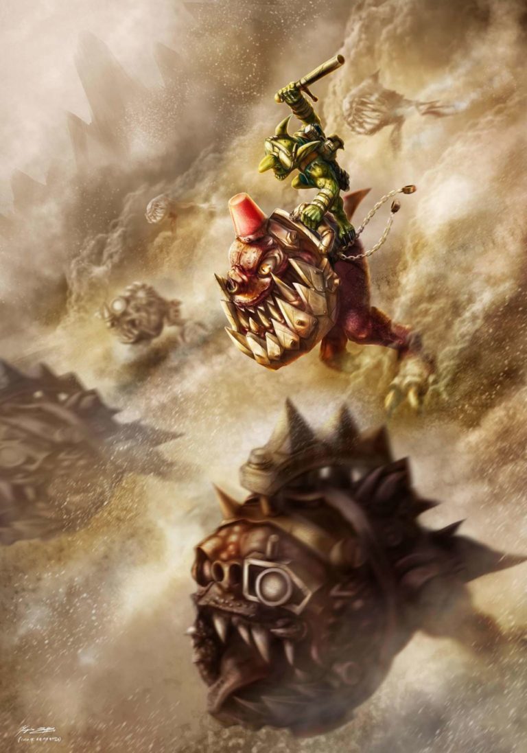 Ork Waagh Polizei Grot by Yugin Maffioli 
