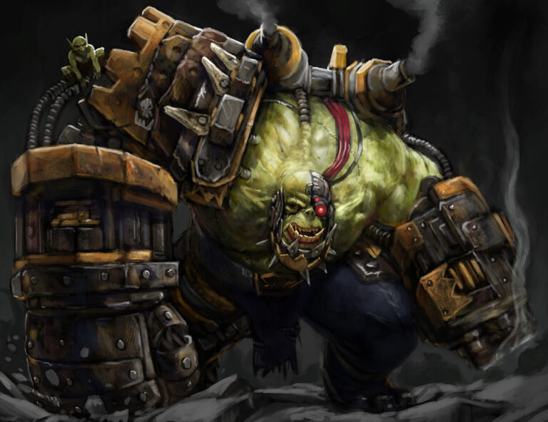 Ork Warboss Broznog by Frost Llamzon 