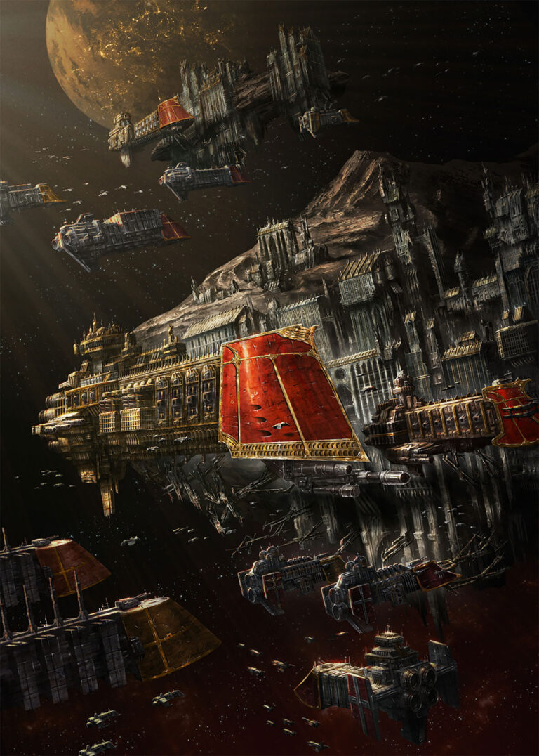 Port Aquila Asteroid Station by Ameen Naksewee 