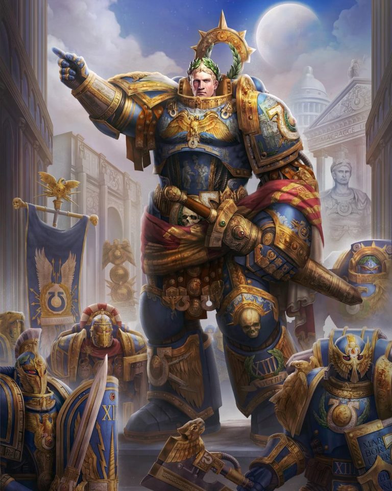 Roboute Guilliman by Golden Peach Chen 