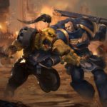 Ultramarine vs Ork by Jorge Momparler (jorgemomparler)