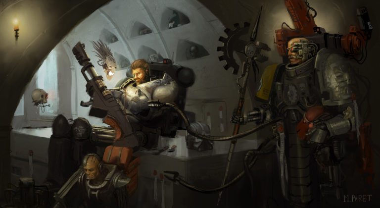 Deathwatch Marines by Martin Paret 