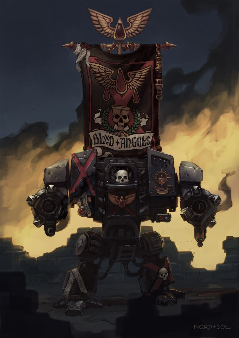 Blood Angels Banner by Irina Nordsol Kuzmina 