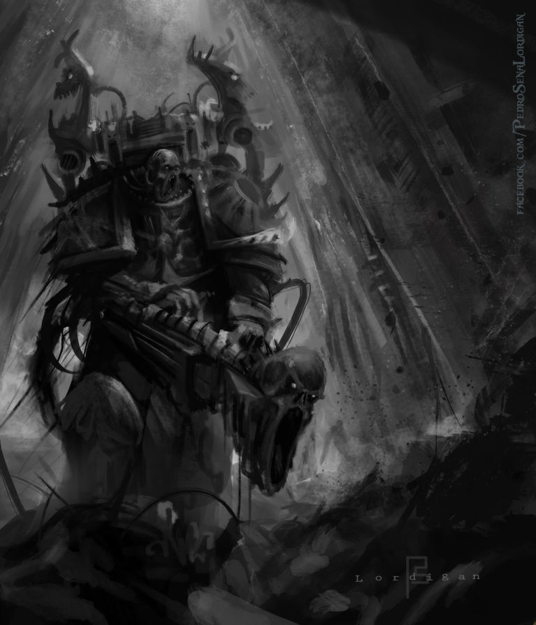 Chaos Space Marines by Pedro Sena 