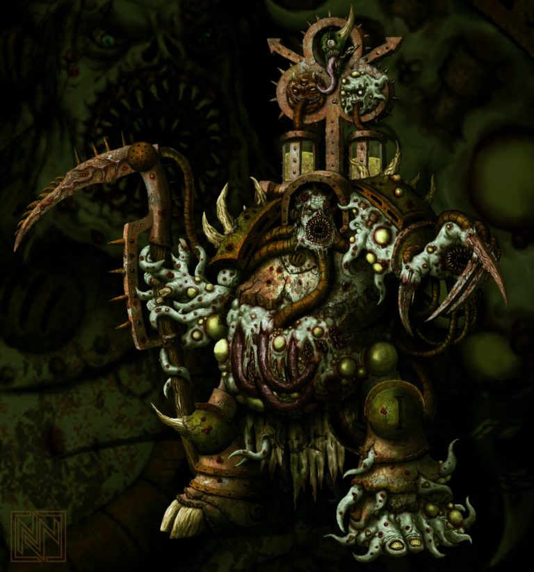 Death Guard Sorcerer by Nicholas Wolf 
