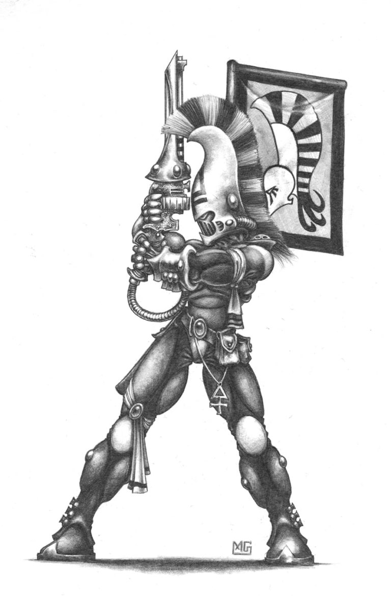 Eldar Dire Avenger by Mark Gibbons 