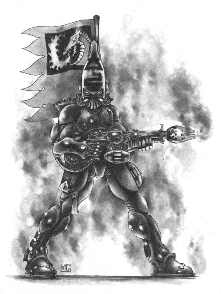 Eldar Fire Dragon by Mark Gibbons 