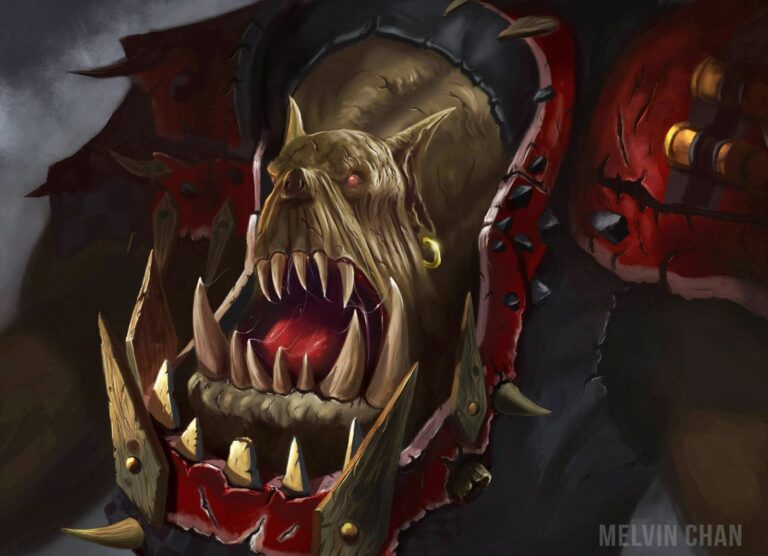 Ork Warboss by Melvin Chan 