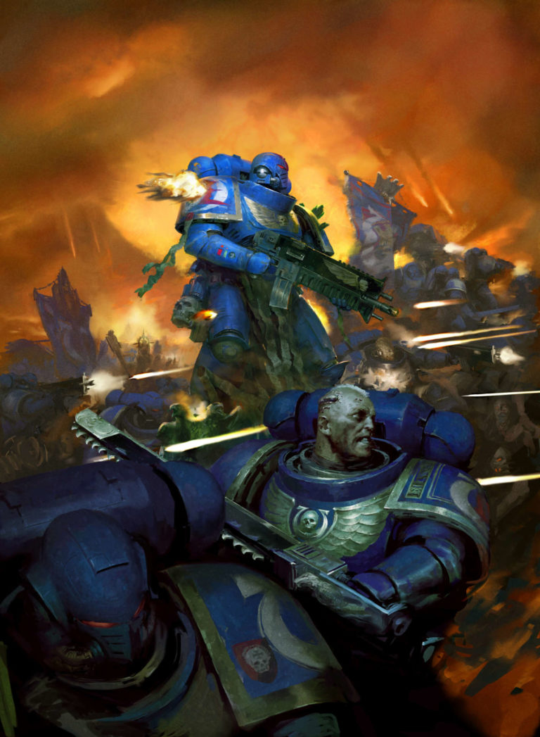 Space Marine Codex Cover by Paul Dainton 