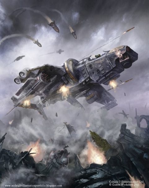 Vulture - Art by Sam Manley - 40K Gallery