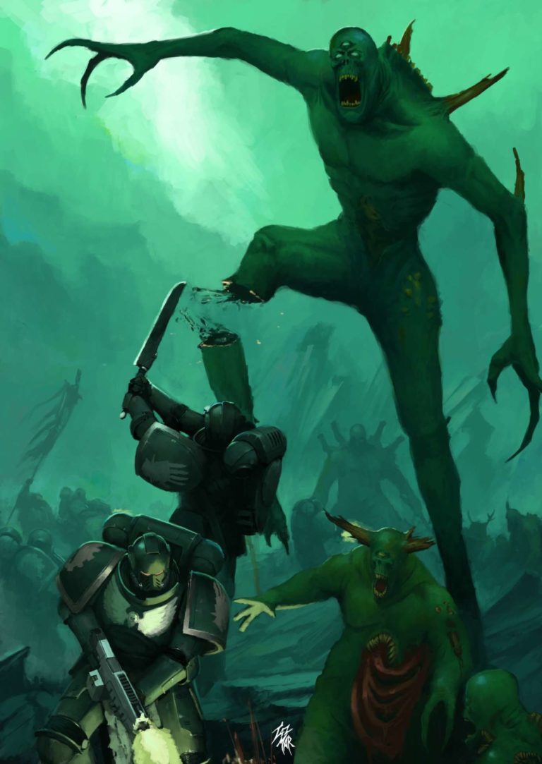 Iron Hands vs Plaguebearers by Marat Tazhitdinov 
