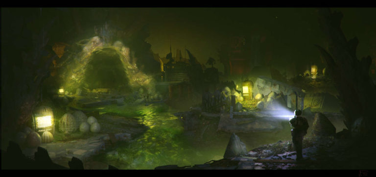 Tyranid Den by Sergei Panin 