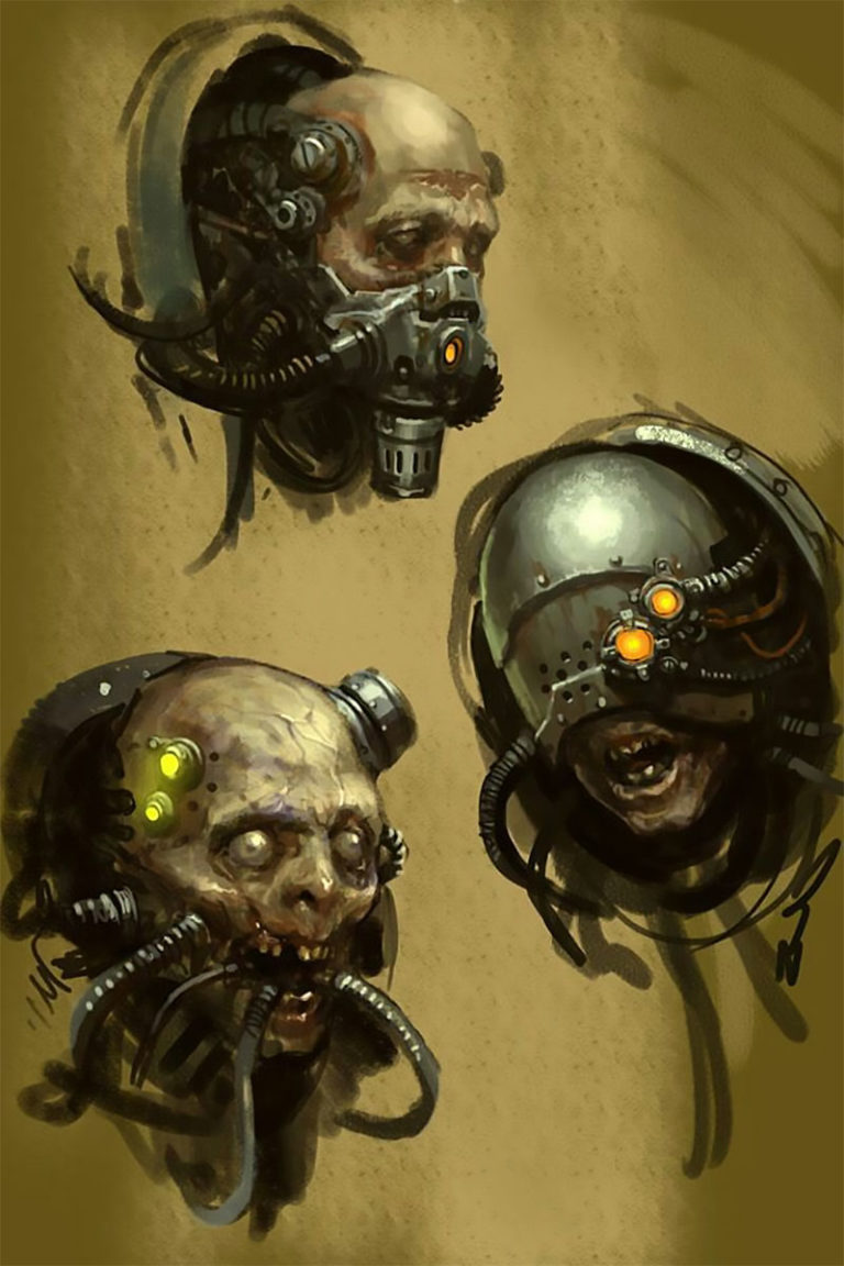 Servitor Sketches by Karl Kopinski 